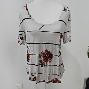 Maurice's Floral Striped Women's Top